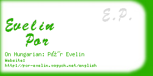 evelin por business card